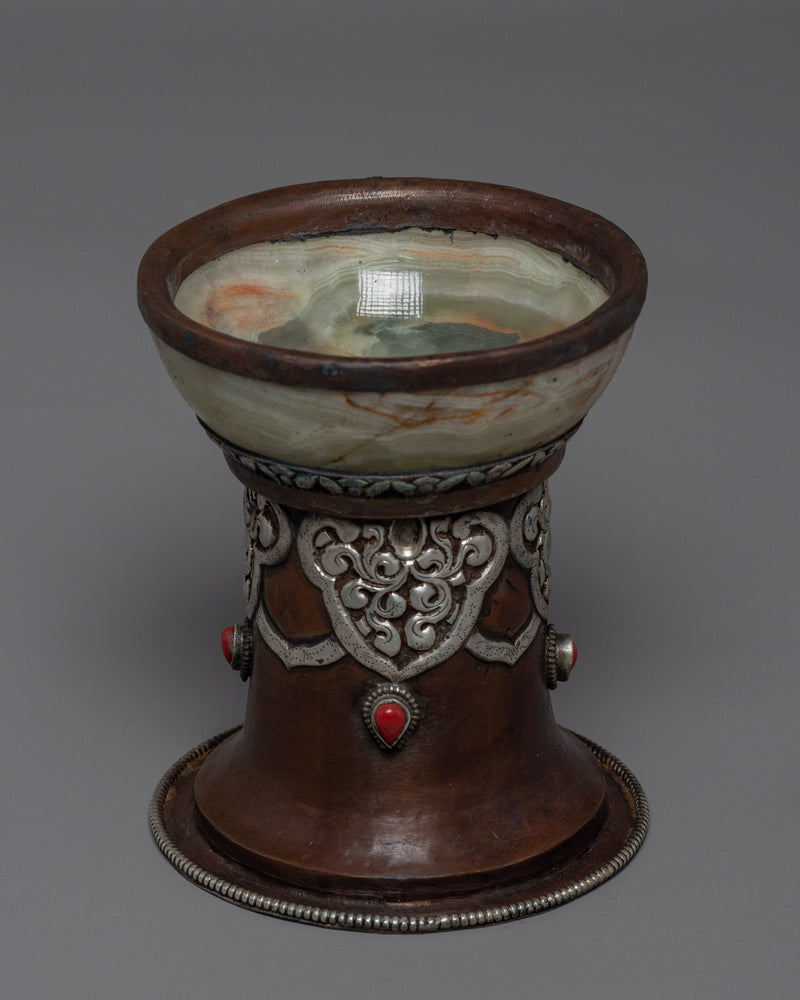 Marble Jade Bowl | Offering Bowl | Ritual Objects