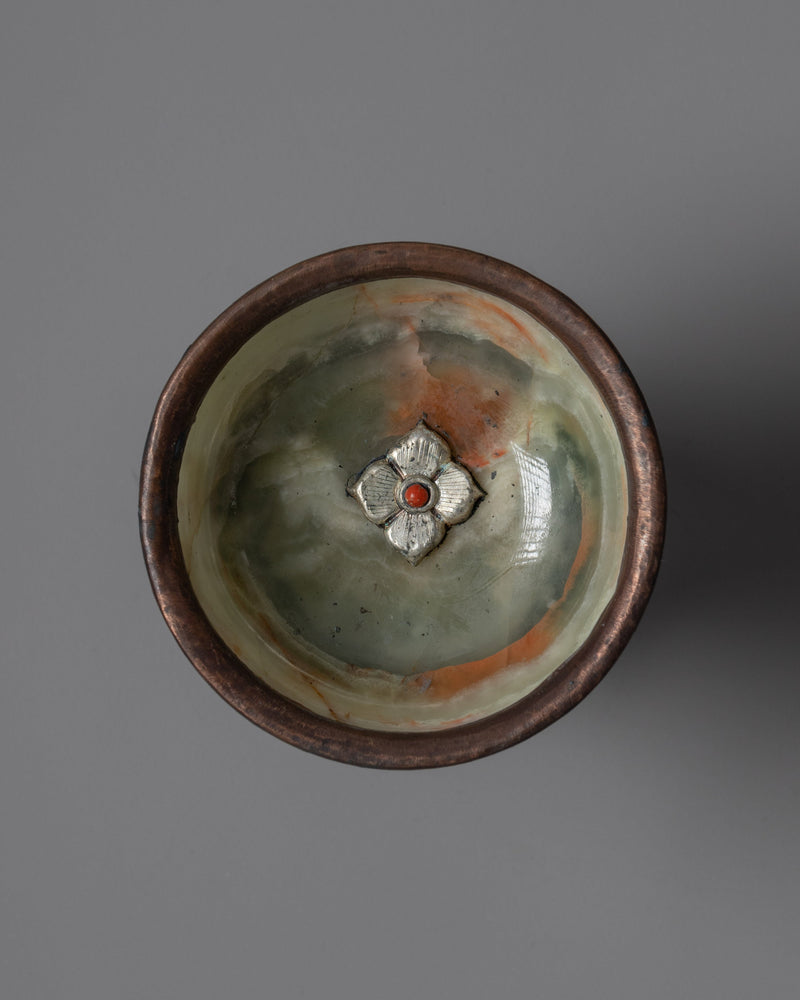 Marble Jade Bowl | Offering Bowl | Ritual Objects