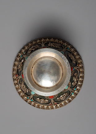 Buddhist Offering Bowl | Nepal Crafts | Religious Home Decor