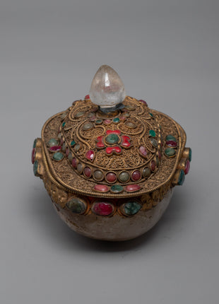 Crystal Kapala Cup | Ancient Practices | Buddhist Altar Supplies