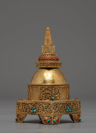 Buddhist Relic Stupa | Religious Artifacts | Handcarved Zen Decors