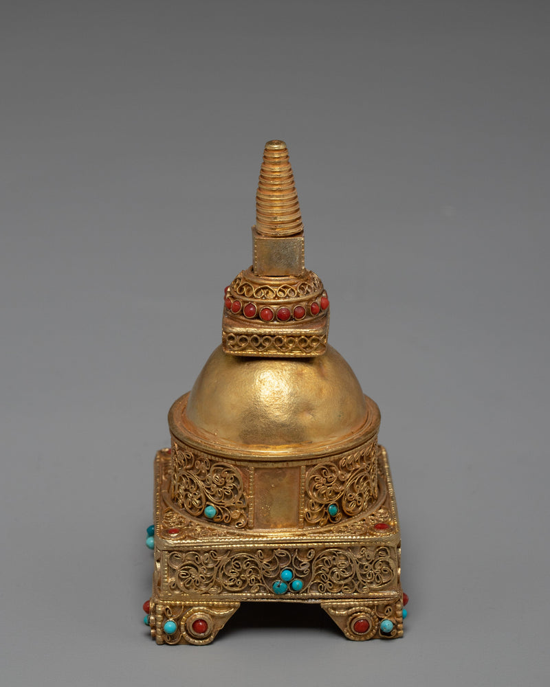 Buddhist Relic Stupa | Religious Artifacts | Handcarved Zen Decors