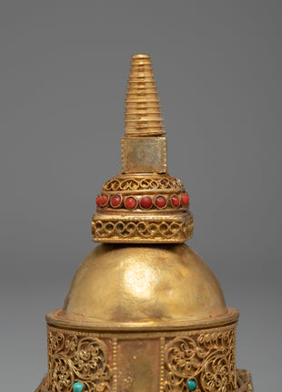 Buddhist Relic Stupa | Religious Artifacts | Handcarved Zen Decors