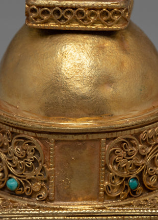 Buddhist Relic Stupa | Religious Artifacts | Handcarved Zen Decors