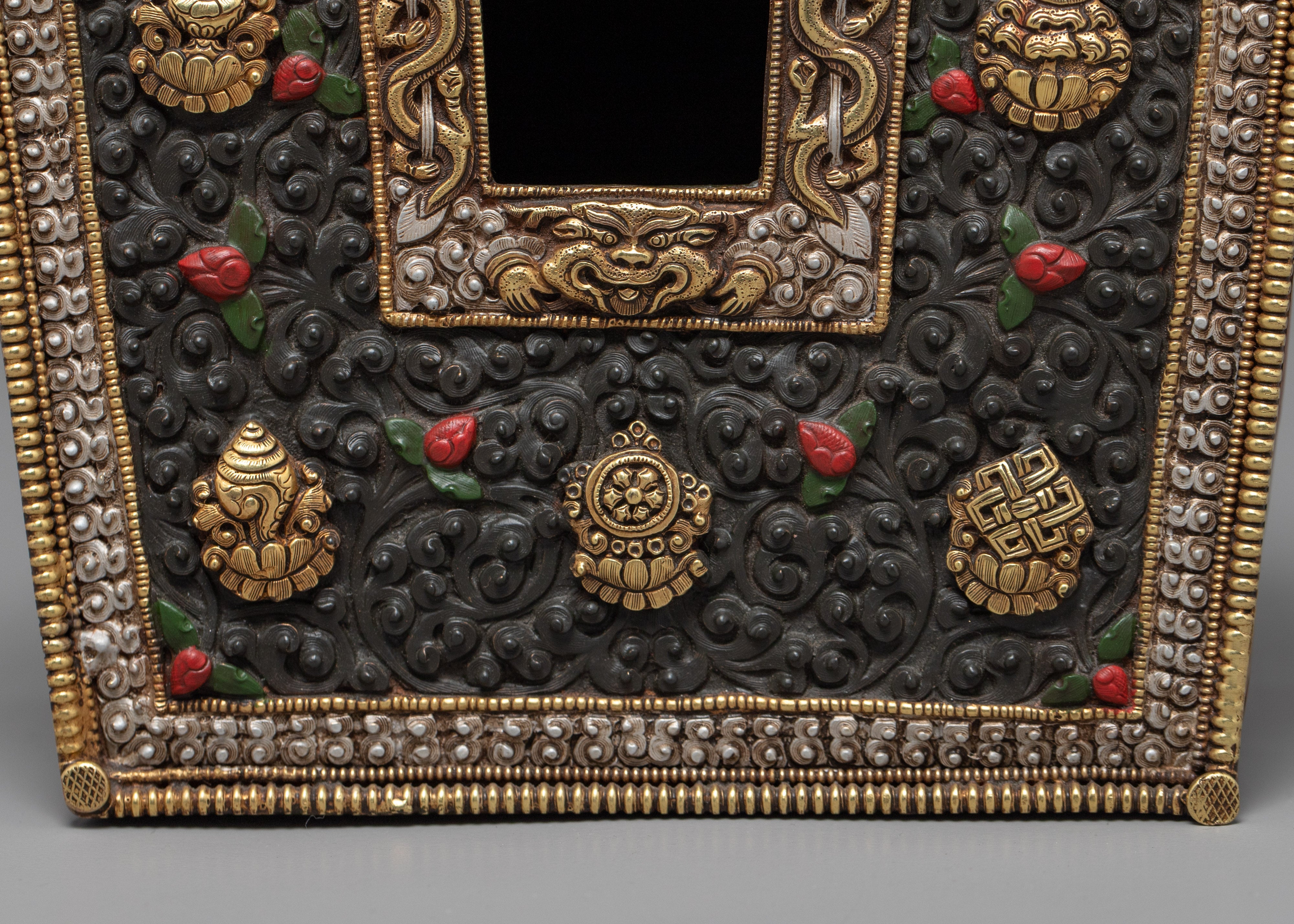 Ghau Prayer Box | Oriental Home Decor | Nepal Crafts