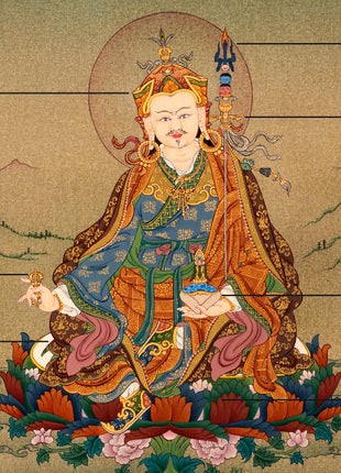 Guru Rinpoche | Hand Painted Tibetan Padmasambhava Thangka