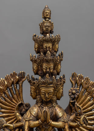 1000 Armed Chengrezig Statue | Himalayan Art Work