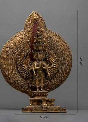 1000 Armed Chengrezig Statue | Himalayan Art Work