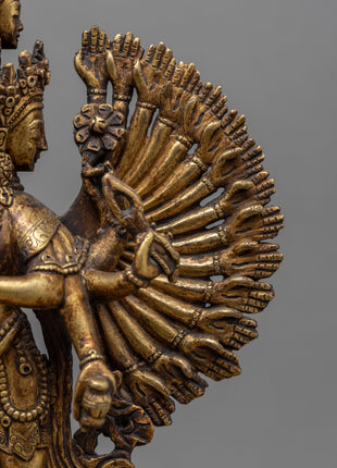 1000 Armed Chengrezig Statue | Himalayan Art Work