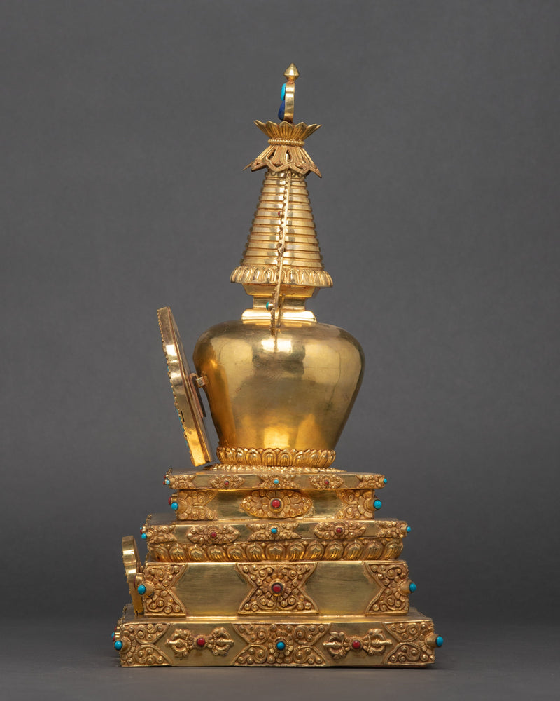 Tibetan Relic Stupa | Vajrayana Tradition | Ritual Objects