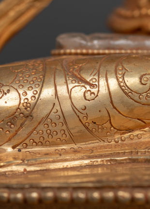 Crystal Vajrasattva Statue | Tibetan Copper Body Statue