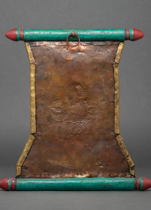 Buddhist Metal Thangka | Metal Hanging Wall Art