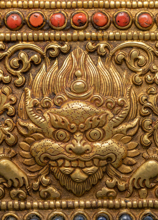 Buddhist Metal Thangka | Metal Hanging Wall Art