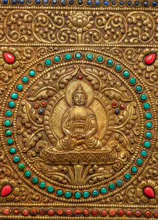 Buddhist Metal Thangka | Metal Hanging Wall Art