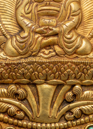 Buddhist Metal Thangka | Metal Hanging Wall Art