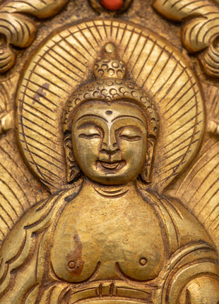 Buddhist Metal Thangka | Metal Hanging Wall Art