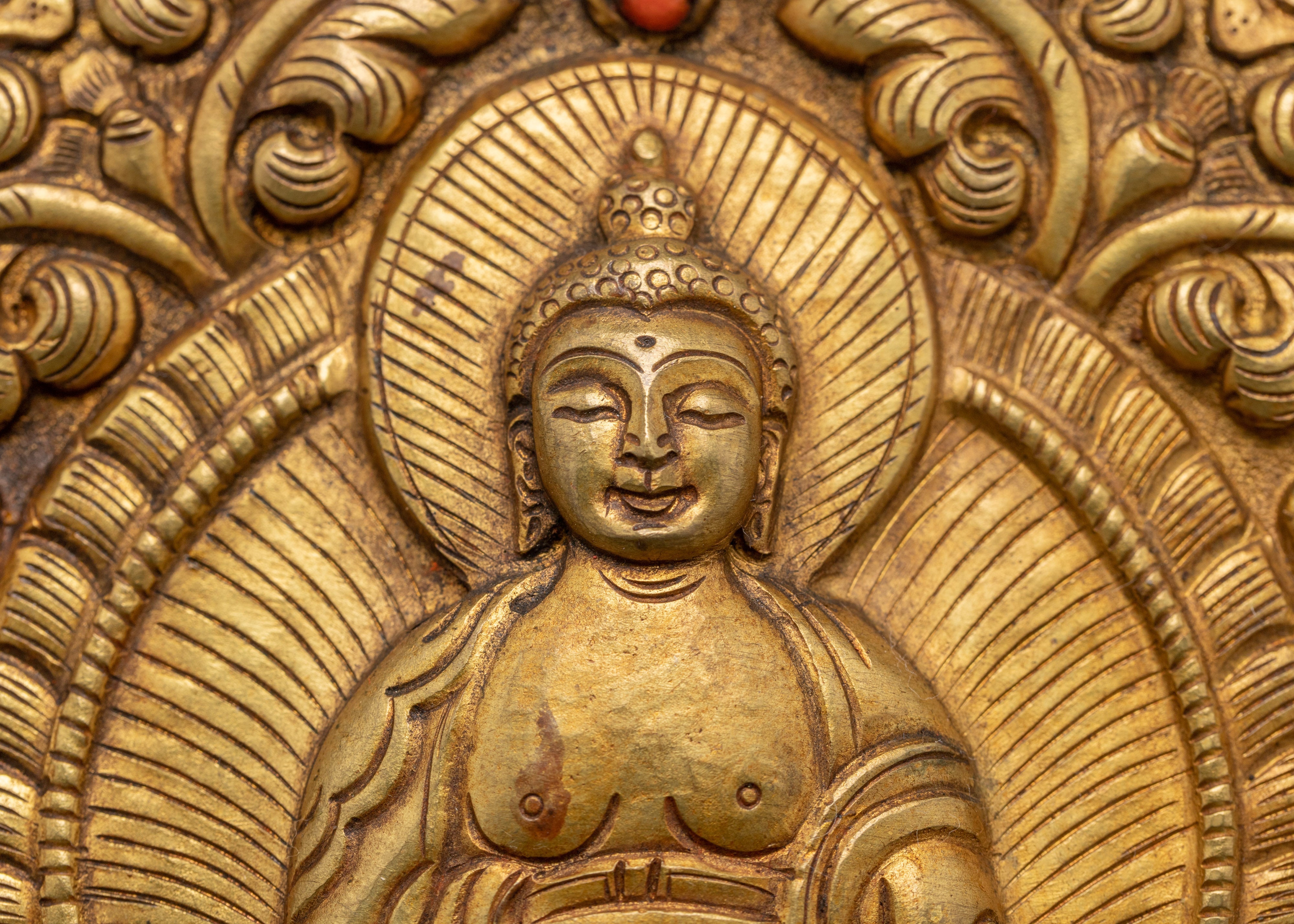 Buddhist Metal Thangka | Metal Hanging Wall Art