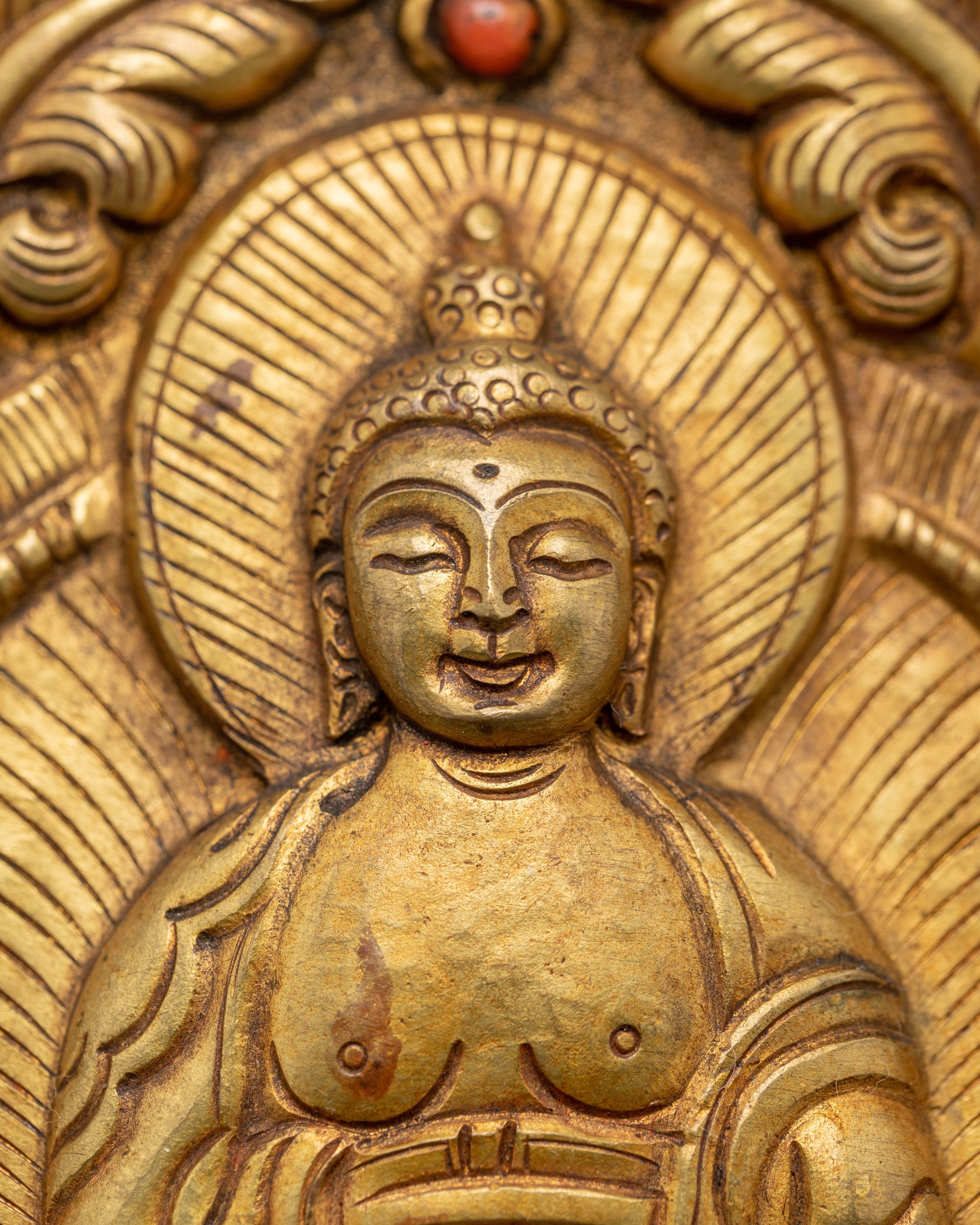 Buddhist Metal Thangka | Metal Hanging Wall Art