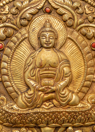 Buddhist Metal Thangka | Metal Hanging Wall Art