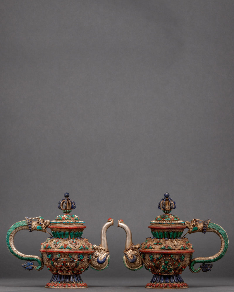 Tibetan Tea Pot Set