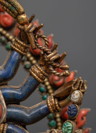 12 Armed Chakrasamvara Statue | Buddhist Yidam