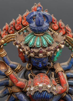 12 Armed Chakrasamvara Statue | Buddhist Yidam