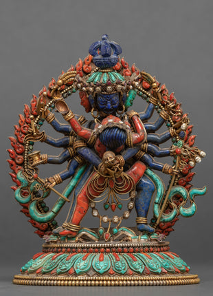 12 Armed Chakrasamvara Statue