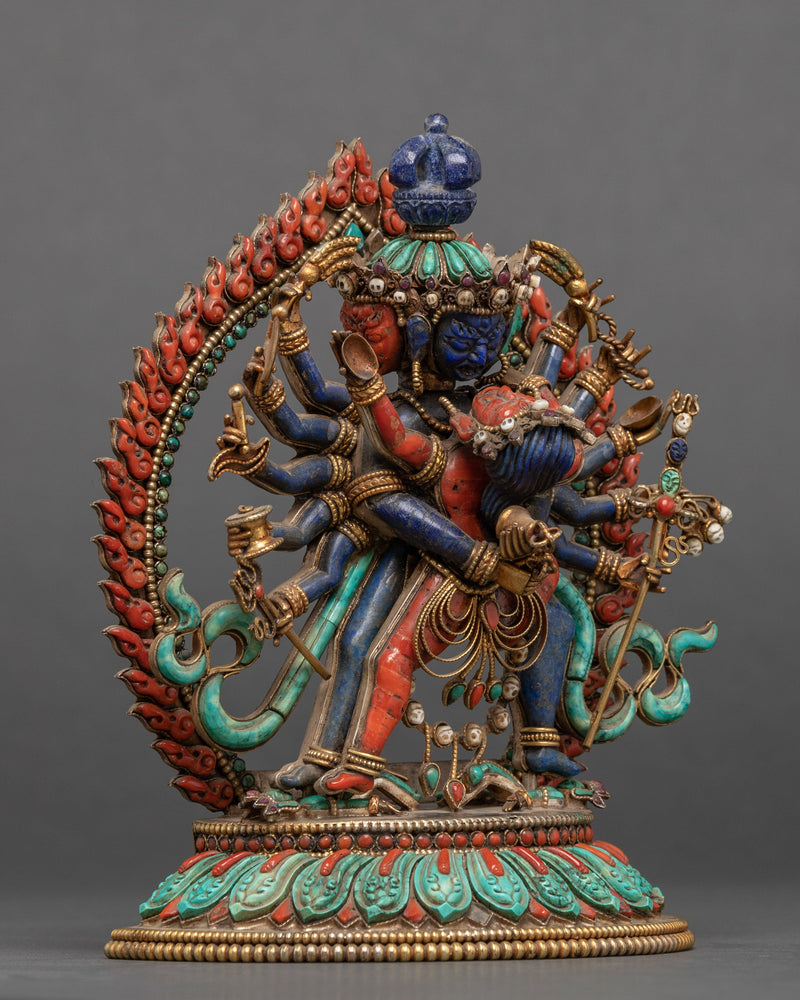 12 Armed Chakrasamvara Statue | Buddhist Yidam