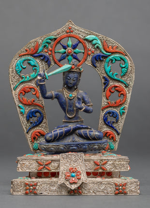 Blue Manjushri Statue