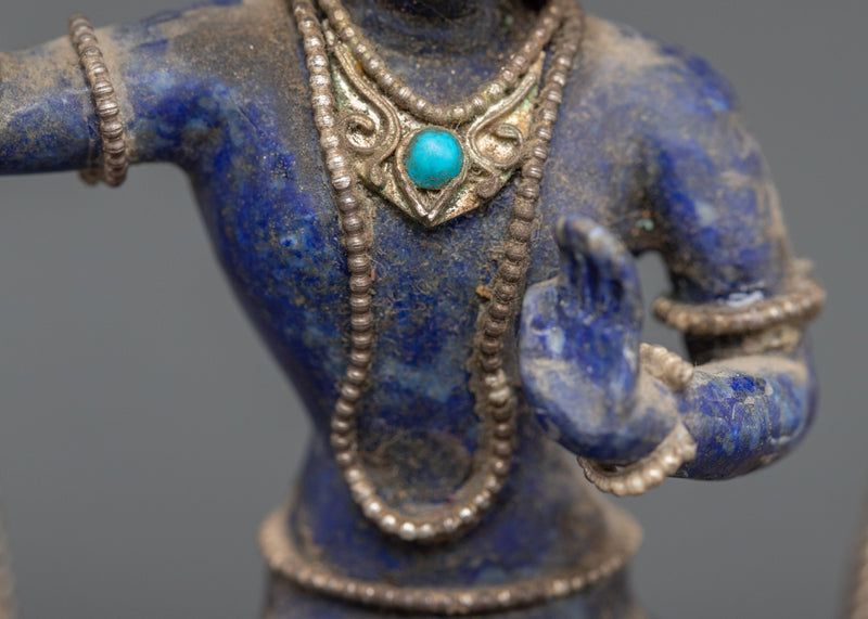Blue Manjushri Statue | Home Decor Scupture