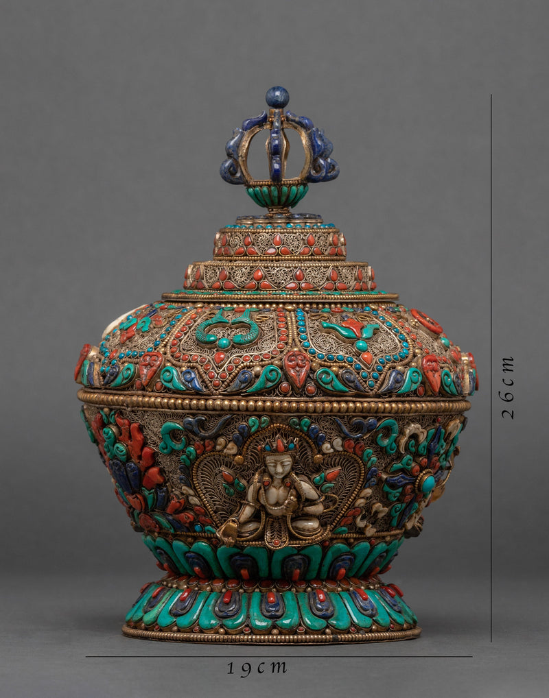 Small Dhupur Rice Pot | Buddhist Home Decor