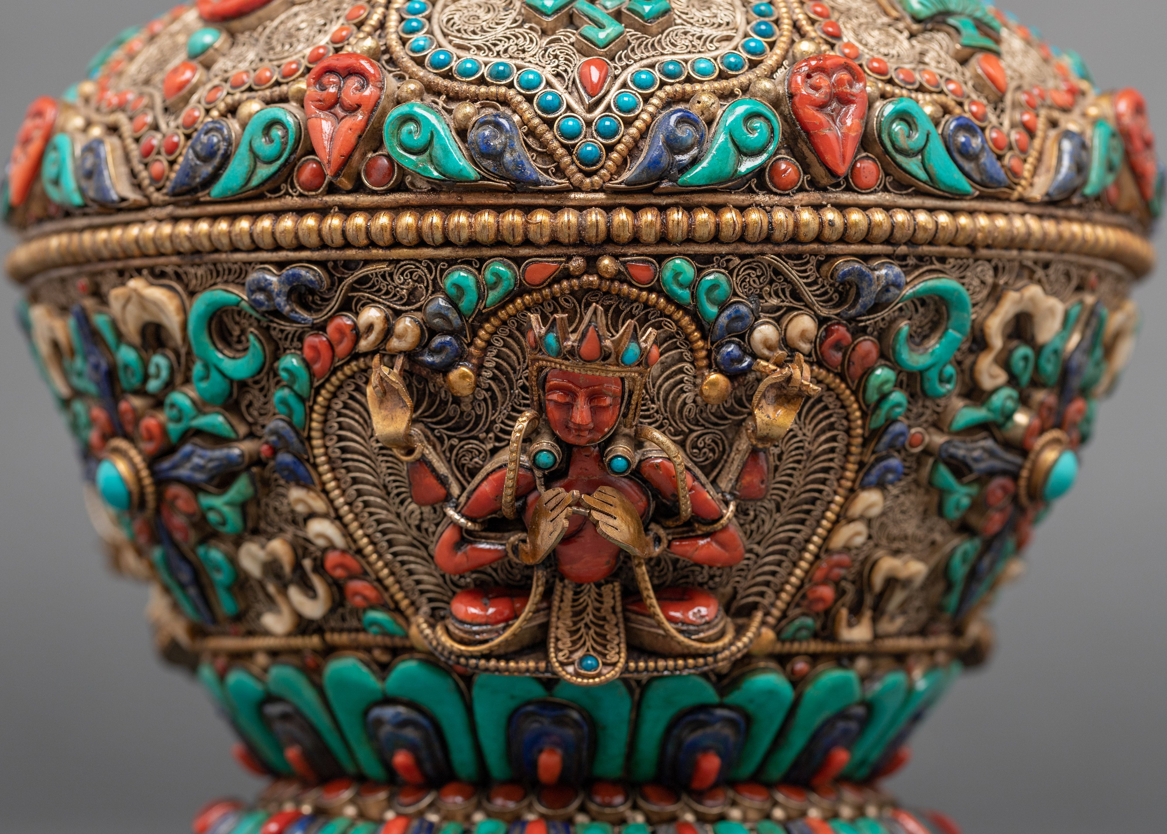 Small Dhupur Rice Pot | Buddhist Home Decor