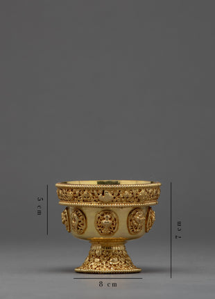 Gold Offering Bowls | Nepal Crafts | Tibetan Offering Bowl