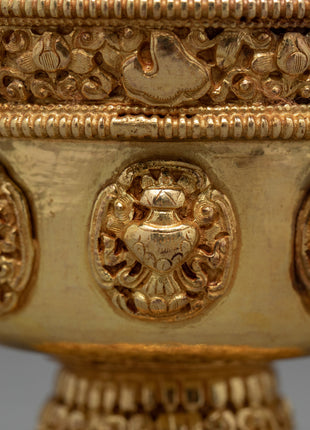 Gold Offering Bowls | Nepal Crafts | Tibetan Offering Bowl
