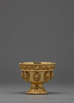 Gold Offering Bowls | Nepal Crafts | Tibetan Offering Bowl