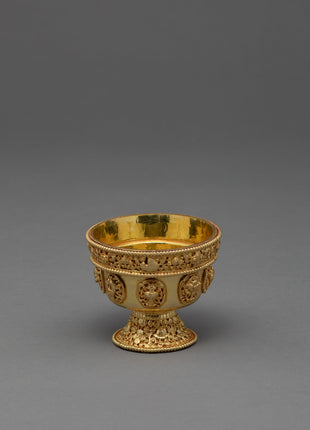 Gold Offering Bowls | Nepal Crafts | Tibetan Offering Bowl