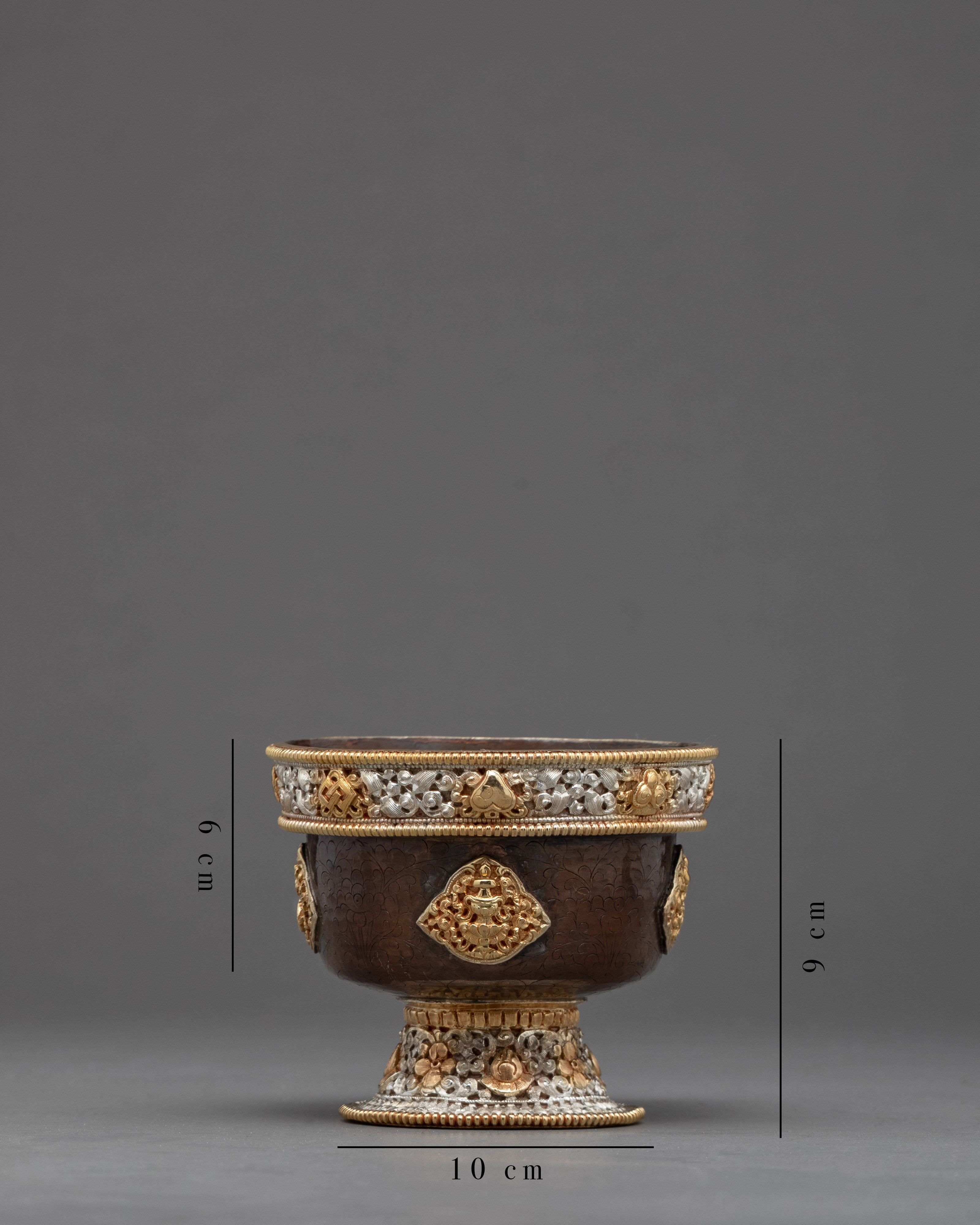Ornate Carved Bowls for Offering | Set of Seven | Nepal Crafts