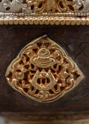 Ornate Carved Bowls for Offering | Set of Seven | Nepal Crafts
