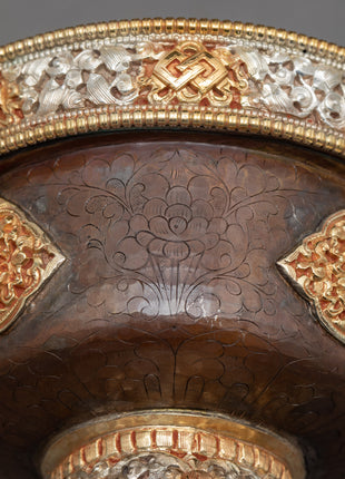 Ornate Carved Bowls for Offering | Set of Seven | Nepal Crafts