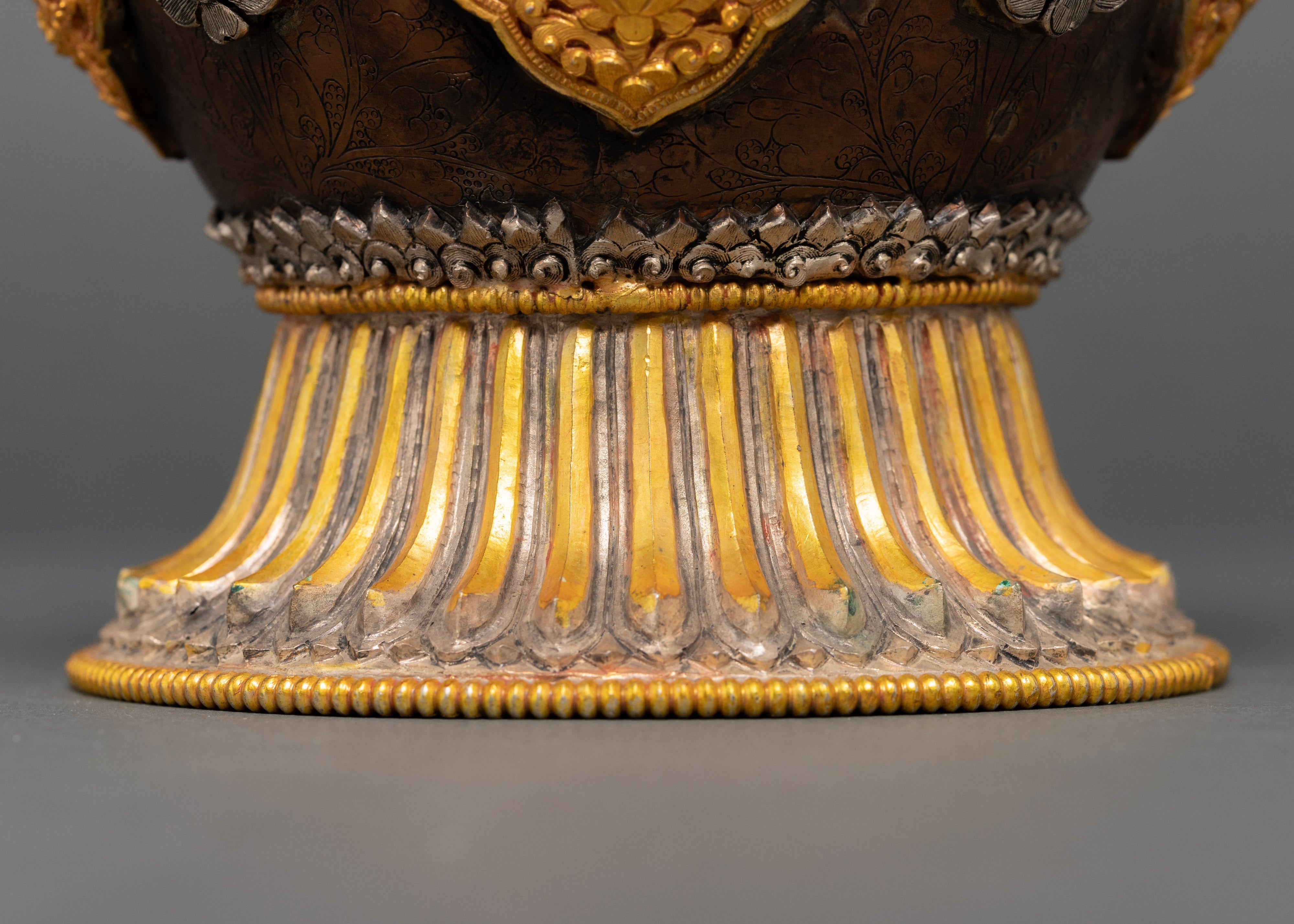 Buddhist Rice Pot | Religious Offering Bowl | Ritual Objects