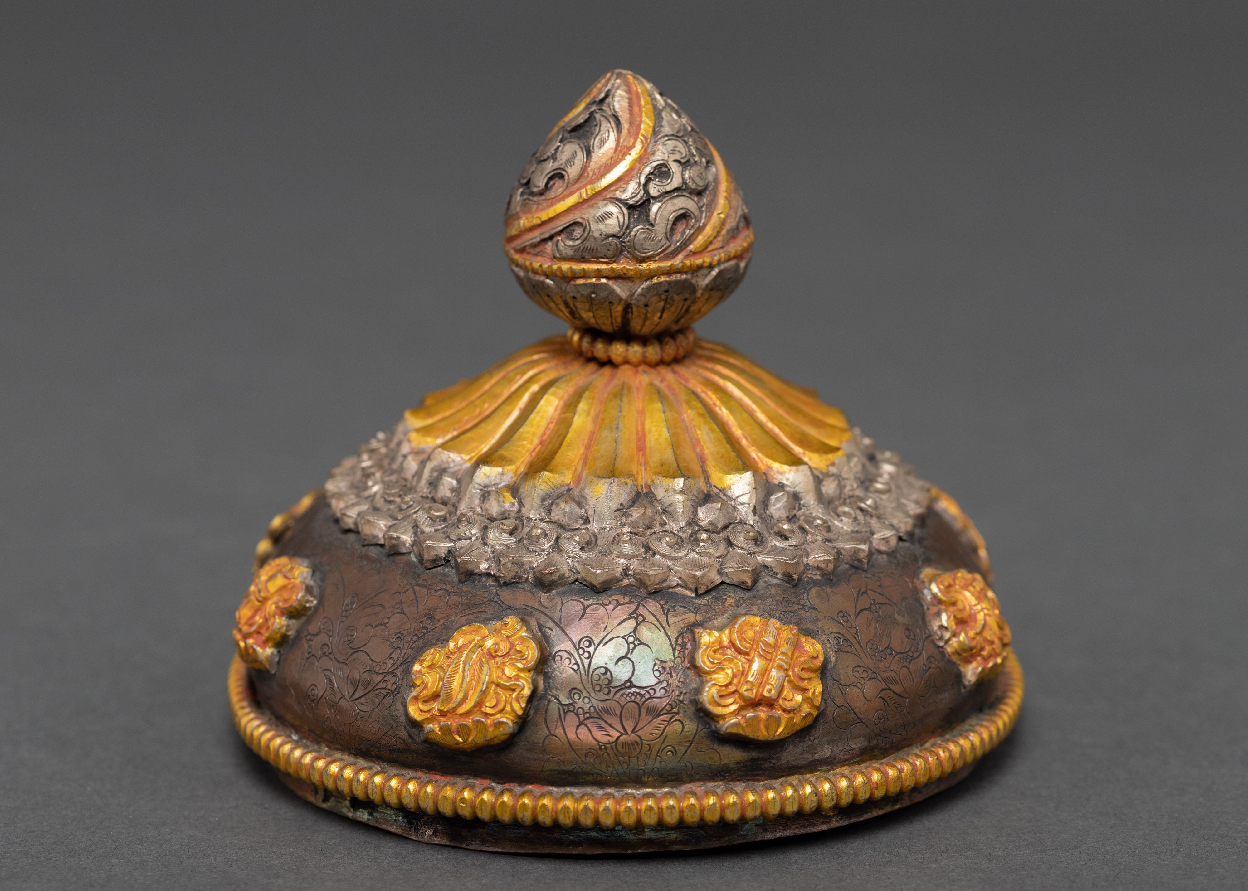 Buddhist Rice Pot | Religious Offering Bowl | Ritual Objects