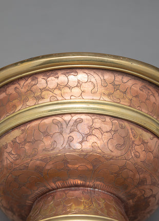 1.9" Ritual Offering Bowls | Handcarved Tibetan Yonchap