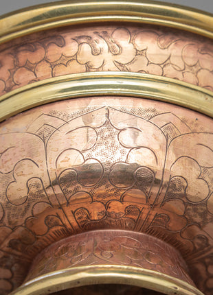 1.9" Ritual Offering Bowls | Handcarved Tibetan Yonchap