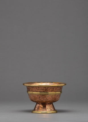 1.9" Ritual Offering Bowls | Handcarved Tibetan Yonchap