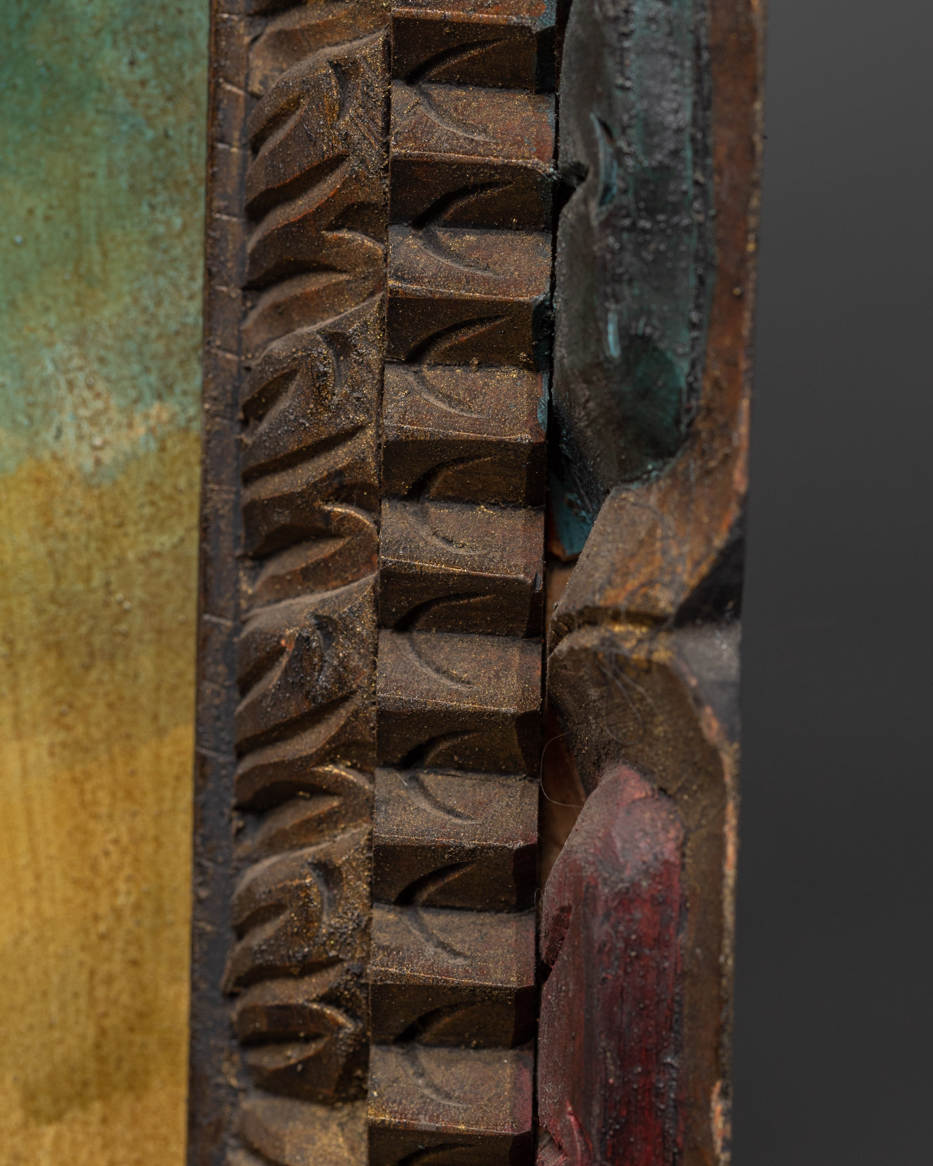 Metal Dzambhala Thanka | Wealth Deity | Wall Decors