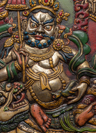 Namtoshe Metal Thangka | Tibetan God of Wealth