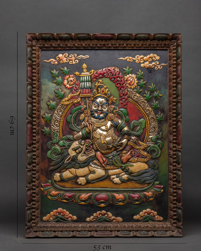 Namtoshe Metal Thangka | Tibetan God of Wealth