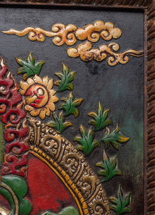 Namtoshe Metal Thangka | Tibetan God of Wealth