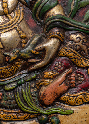 Namtoshe Metal Thangka | Tibetan God of Wealth