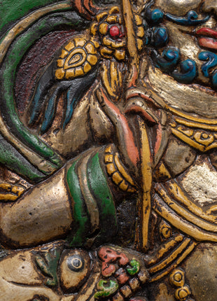 Namtoshe Metal Thangka | Tibetan God of Wealth